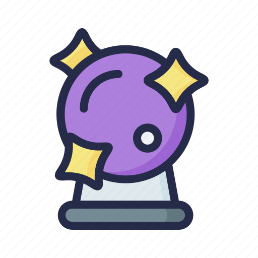 Ball, crystal, fortune, halloween, magic icon - Download on Iconfinder