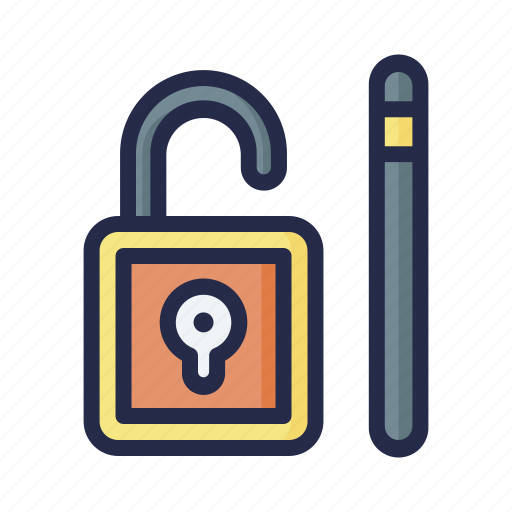 Lock, key, magic, wand, trick icon - Download on Iconfinder