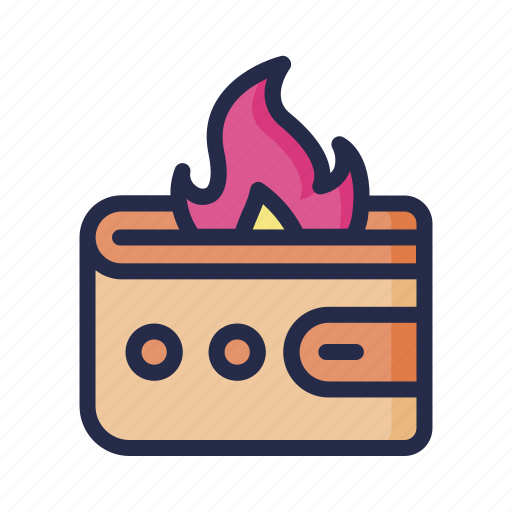 Wallet, fire, trick, magic, show icon - Download on Iconfinder
