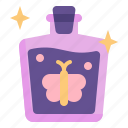 magic, bottle, butterfly, witchcraft, potion, poison, witch