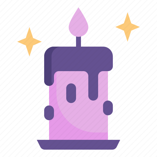 Candle, ligth, flame, candlestick, fire, wax icon - Download on Iconfinder