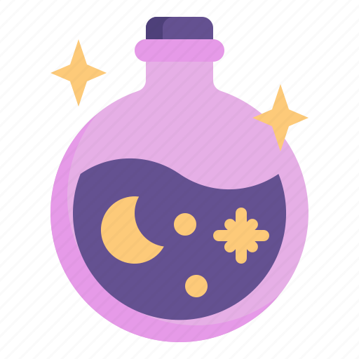 Bottle, magic, witch, poison, flask, magical, alchemy icon - Download on Iconfinder