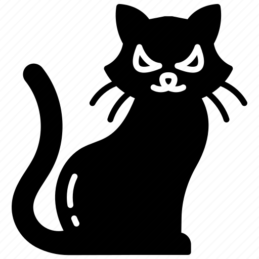 Black, cat, pet, bad, luck, halloween icon - Download on Iconfinder