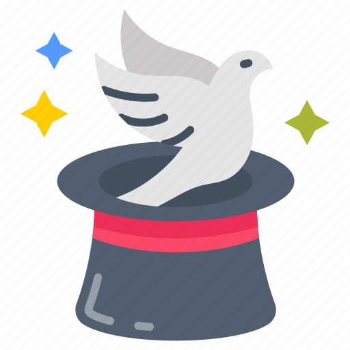 Pigeon, bird, magic, show, fool, trick, illusion icon - Download on Iconfinder