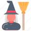 witch, broom, wand, sorcery, witchcraft 
