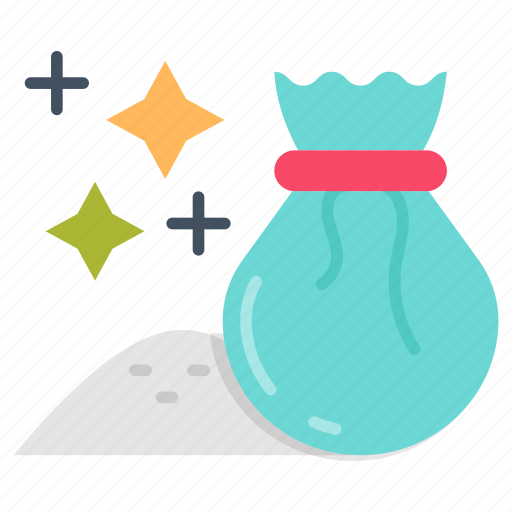Magic, dust, fairy, clay, powder, sack icon - Download on Iconfinder
