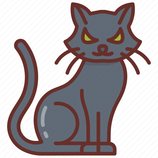 Black, cat, pet, bad, luck, halloween icon - Download on Iconfinder