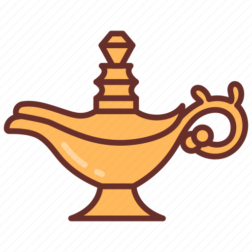Magical, lamp, golden, fairy, tale, aladdin icon - Download on Iconfinder