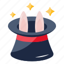 cap, hat, magician hat, bunny magic, magic trick