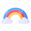 weather, spectrum, rainbow, clouds, weather band 