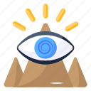 horus eye, pyramid eye, third eye, ancient eye, view