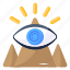 horus eye, pyramid eye, third eye, ancient eye, view 
