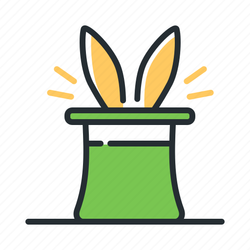 Hat, magic, rabbit, trick icon - Download on Iconfinder