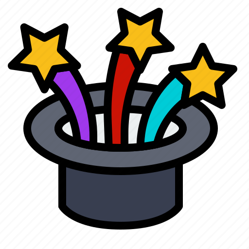 Fashion, hat, magic, magician, star, trick icon - Download on Iconfinder