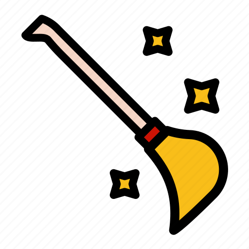 Broom, broomstick, clean, magic, witch icon - Download on Iconfinder
