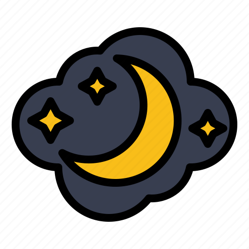 Elipse, lunar, moon, night, star icon - Download on Iconfinder