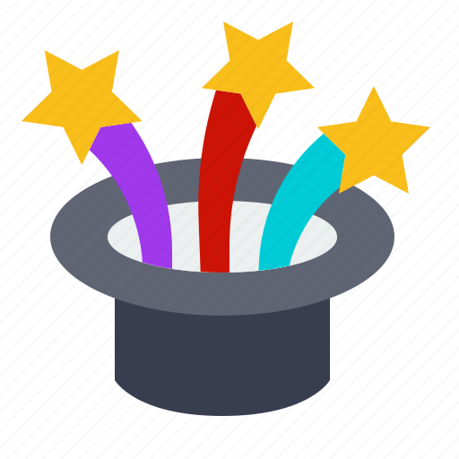 Fashion, hat, magic, magician, star, trick icon - Download on Iconfinder