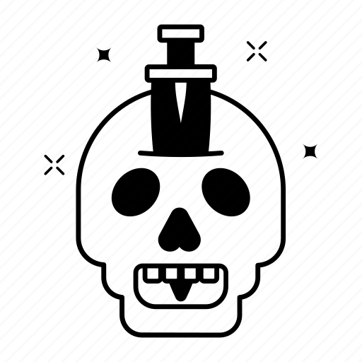 Skull stab, skull, cranium, skull knife, skull dagger icon - Download on Iconfinder
