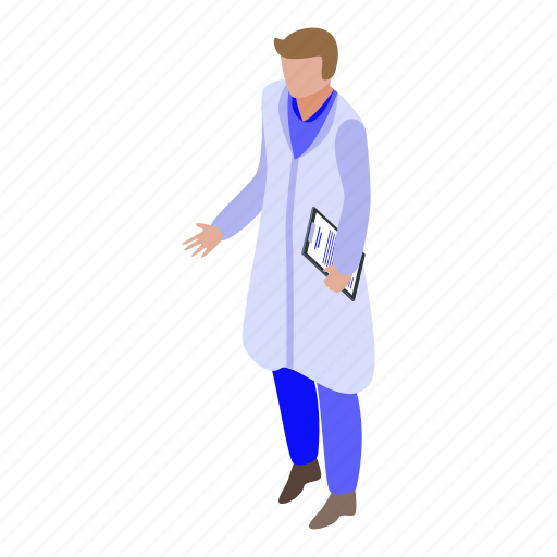 Cartoon, computer, doctor, isometric, medical, mri, woman icon - Download on Iconfinder