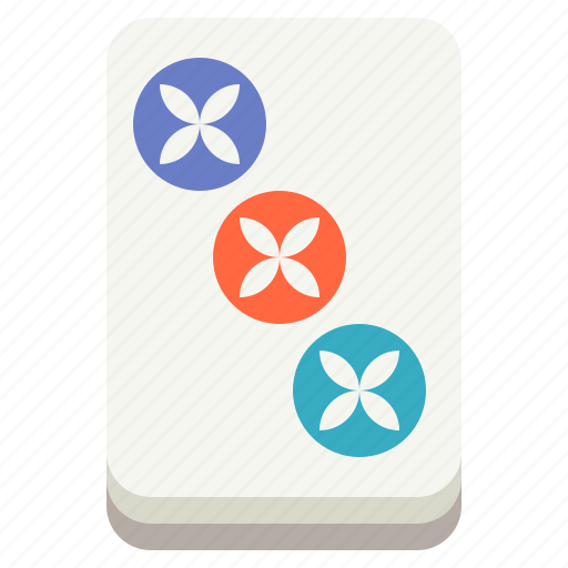 Gambling, luck, mahjong, majiang, three icon - Download on Iconfinder