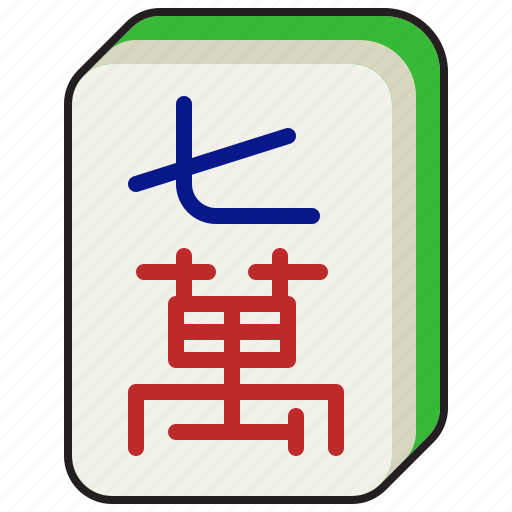 Mahjong, luck, gambling, majiang, seven icon - Download on Iconfinder