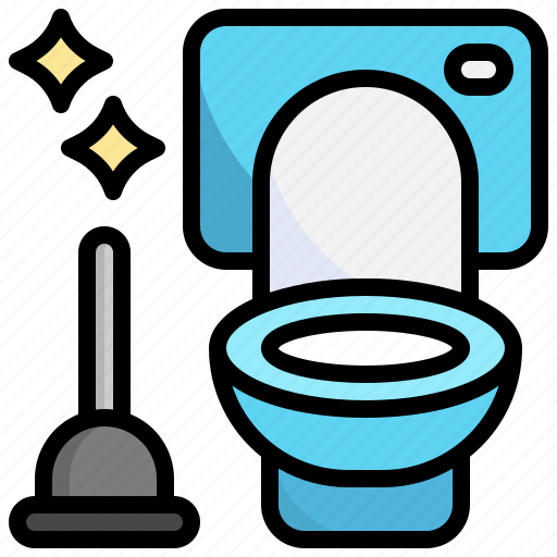 Plunger, unclog, furniture, household, construction, tools, bathroom icon - Download on Iconfinder