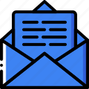envelope, letter, mail, message, open