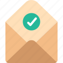 envelope, letter, mail, message, success
