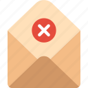 envelope, failure, letter, mail, message