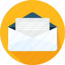email, envelope, letter, mail, message, note, yellow