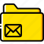 envelope, folder, letter, mail, message 