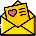 envelope, letter, love, mail, message