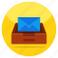 mail drawer, inbox, email drawer, envelope, letter 