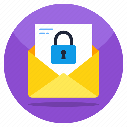 Locked mail, mail security, mail protection, mail safety, secure mail icon - Download on Iconfinder