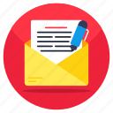 writing mail, email, correspondence, letter, envelope
