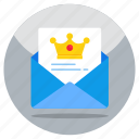 king mail, email, correspondence, letter, envelope