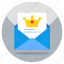 king mail, email, correspondence, letter, envelope 