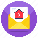 real estate mail, email, correspondence, letter, envelope
