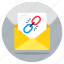 linked mail, email, correspondence, letter, envelope 
