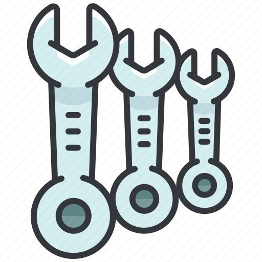 Construction, equipment, headed, maintenance, tool, wrenches icon - Download on Iconfinder