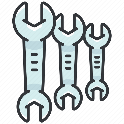 Headed, maintenance, tool, tools, two, wrenches icon - Download on Iconfinder