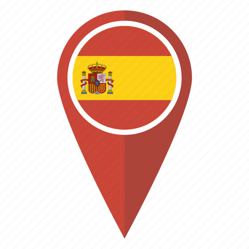 Flag, map, pin, spain icon - Download on Iconfinder
