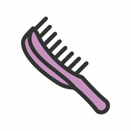 Brush, comb, hair, hairbrush, human, object, people icon - Download on Iconfinder