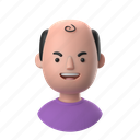 avatars, accounts, man, male, people, person, bald, balding, middle, aged, sweater 