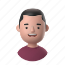 avatars, accounts, man, male, people, person, buzz, haircut, hairstyle, short, hair, sweater 
