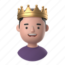 avatars, accounts, man, male, people, person, king, happy, smile, sweater 