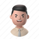 avatars, accounts, man, male, people, person, tie, shirt, formal, office, hairstyle 