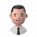 avatars, accounts, man, male, people, person, tie, shirt, short, hair, hairstyle 