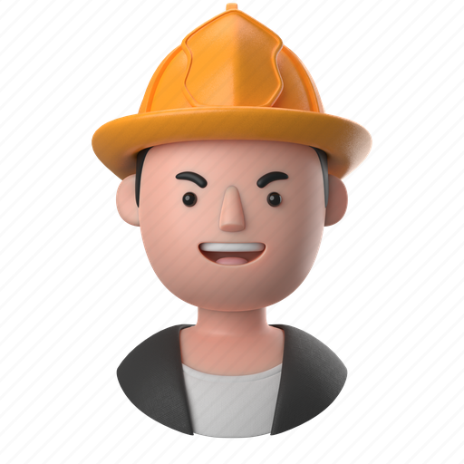Avatars, accounts, man, male, people, person, fire 3D illustration - Download on Iconfinder