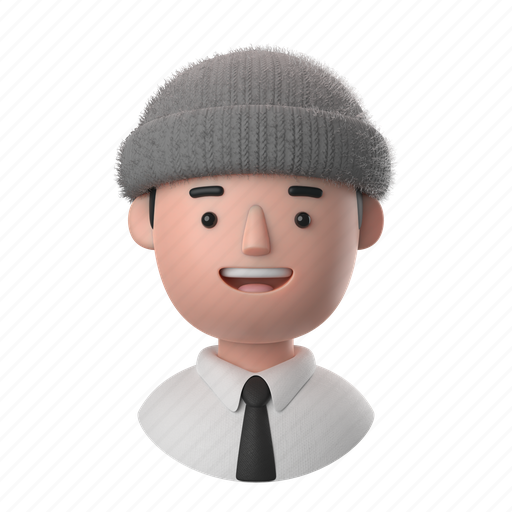 Avatars, accounts, man, male, people, person, ice 3D illustration - Download on Iconfinder